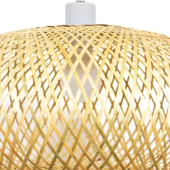 Lampada a sospensione in bambù (D46 cm) Rotana naturale