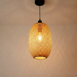 Lampada a sospensione in bambù (H35 cm) Fuengirola naturale