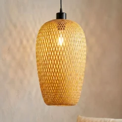 Lampada a sospensione in bambù (H35 cm) Fuengirola naturale