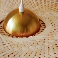 Lampada a sospensione in bambù (D75 cm) Mérida Naturale