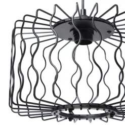 Lampada a sospensione in metallo (D30 cm) Julia Nera