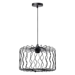 Lampada a sospensione in metallo (D30 cm) Julia Nera
