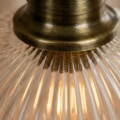 Lampada a sospensione in vetro (D30 cm) Velden Trasparente