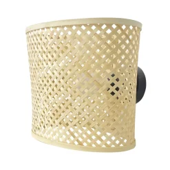 Lampada da parete in bambù (H34 cm) Cadiz Naturale