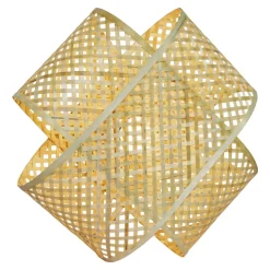 Lampada da parete in bambù (H40 cm) Palmaya Naturale
