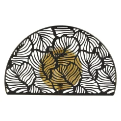 Lampada da parete in metallo (24 x 15,5 cm) Calathea Nera