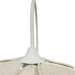 Lampada da parete petalo in tessuto (H62 cm) Alava Beige