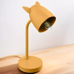 Lampada da scrivania bambini (H31 cm) Orecchie Giallo ocra
