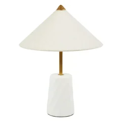 Lampada da tavolo ceramica (H37 cm) Meringa Bianco
