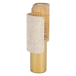 Lampada da tavolo (H28 cm) Bourgeon Beige e dorato
