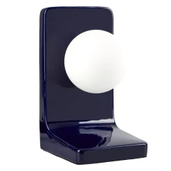 Lampada da tavolo in ceramica (H23 cm) Walter Blu