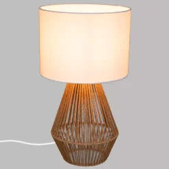 Lampada da tavolo in corda (Alt 40 cm) Lila Naturale