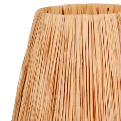 Lampada da tavolo in vetro e corde (H40 cm) Haddock Beige
