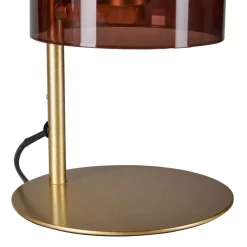 Lampada da tavolo in vetro (H34 cm) Victoria Marrone