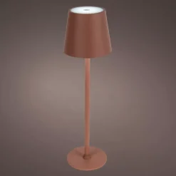Lampada da tavolo senza fili ricaricabile USB 48 LED (H37 cm) Brooklyn Terracotta