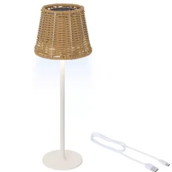 Lampada da tavolo solare LED da esterno (H38 cm) Marylebone Naturale