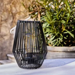 Lampada da tavolo solare LED (H23 cm) Calabre Nero