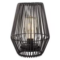 Lampada da tavolo solare LED (H23 cm) Calabre Nero