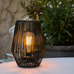 Lampada da tavolo solare LED (H23 cm) Calabre Nero