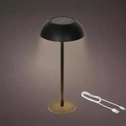 Lampada da tavolo solare LED (H33 cm) Malibu Nero
