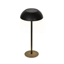 Lampada da tavolo solare LED (H33 cm) Malibu Nero