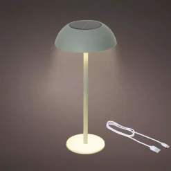 Lampada da tavolo solare LED (H33 cm) Malibu Verde menta
