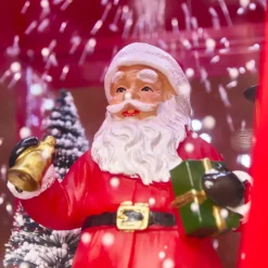 Lampada da terra doppia illuminata 66 LED (H188 cm) Natale magico Rosso