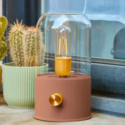 Lampada decorativa senza fili ricaricabile USB (H20 cm) Terracotta