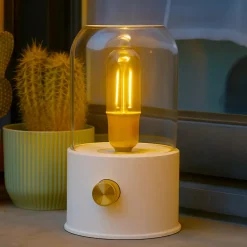 Lampada decorativa senza fili ricaricabile USB (H20 cm) Bianco
