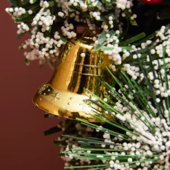 Lampada di Natale illuminata e animata 33 LED (H180 cm) Neve cadente Nero