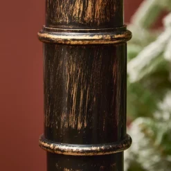 Lampada di Natale illuminata e animata 33 LED (H180 cm) Neve cadente Nero