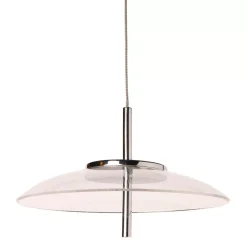 Lampadario alluminio sixties LED (D20 cm) UFO Transparente
