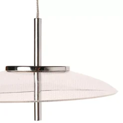 Lampadario alluminio sixties LED (D20 cm) UFO Transparente