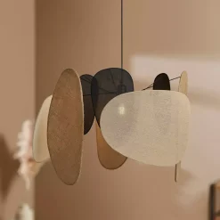 Lampadario a sospensione in juta (D66 cm) Almeria Beige