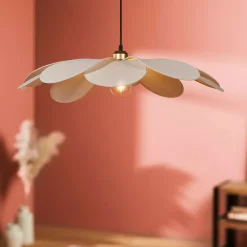 Lampadario a sospensione Lino (D60 cm) Margaux Beige