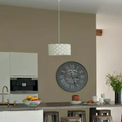 Lampadario a sospensione origami (D32 cm) Moki Bianco