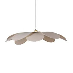 Lampadario a sospensione petalo Lino (D90 cm) Margaux Beige