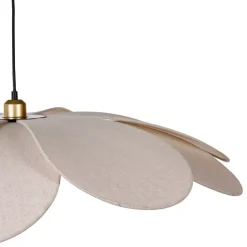 Lampadario a sospensione petalo Lino (D90 cm) Margaux Beige