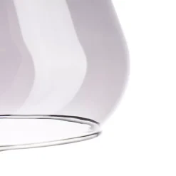 Lampadario a sospensione vetro (D24 cm) Dulcia Nero