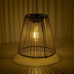 Lampadario da giardino solare (D17,5 cm) LED Calabre Dorato
