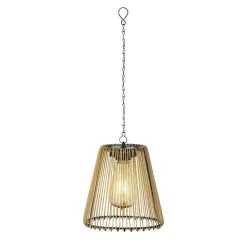 Lampadario da giardino solare (D17,5 cm) LED Calabre Dorato