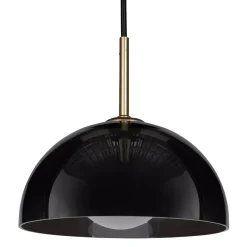 Lampadario in vetro (D20 cm) Luméa Nero