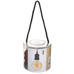 Lampadario Metallo nero e Rosso