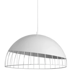 Lampadario rotondo metallo (D29,5 cm) Colisée Bianco