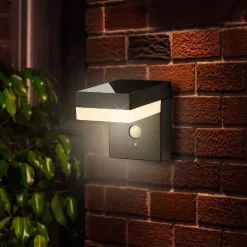 Lampada solare da parete 600 lumen (H12,5 cm) Elite Grigio antracite