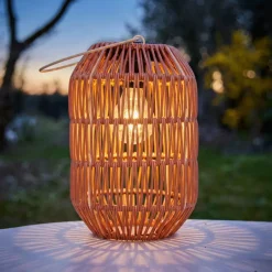 Lanterna da giardino solare LED (H24,5 cm) Toscane Terracotta
