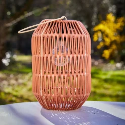 Lanterna da giardino solare LED (H24,5 cm) Toscane Terracotta
