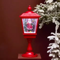 Lanterna luminosa 33 LED (H70 cm) Babbo Natale Bianco freddo