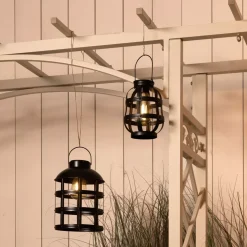 Lanterna solare a LED (18,5 cm) Julia Nero