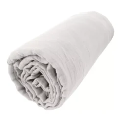 Lenzuolo con angoli di cotone (140 x 200 cm) Gaïa Grigio nuvola